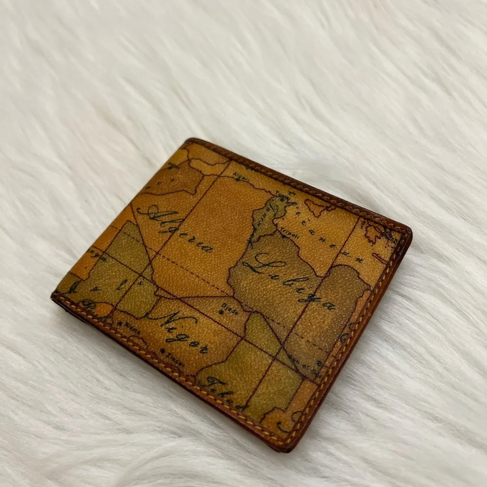 ALVIERO MARTINI - PRIMA 1A CLASSE BROWN TAN BLACK BIFOLD WALLET